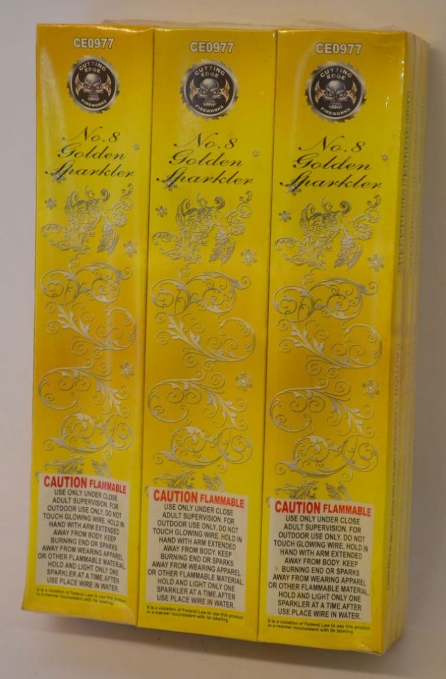 Sparklers – No. 8 Golden Sparkler (1)